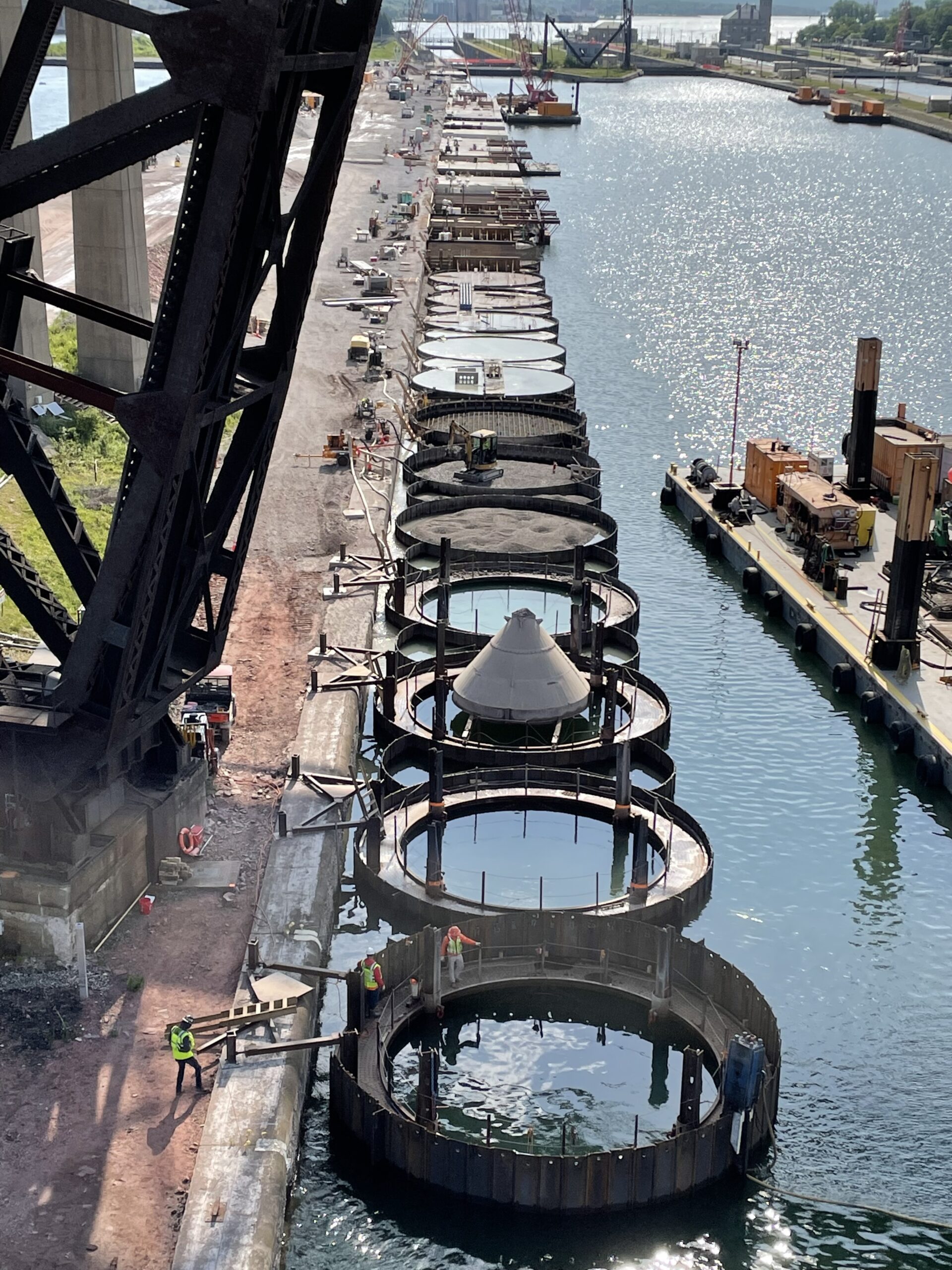 Upstream Approach Walls at the Soo Locks Complex | Alberici